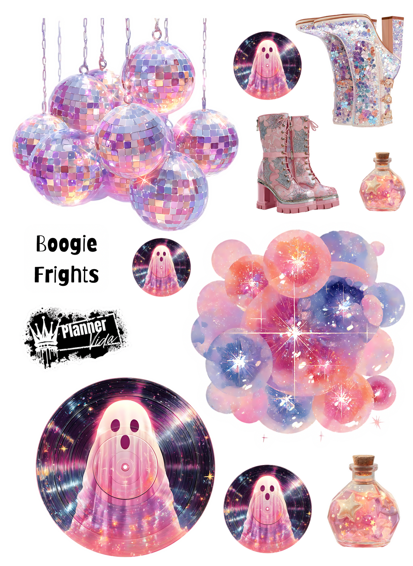 Boogie Frights Planner Vida Set