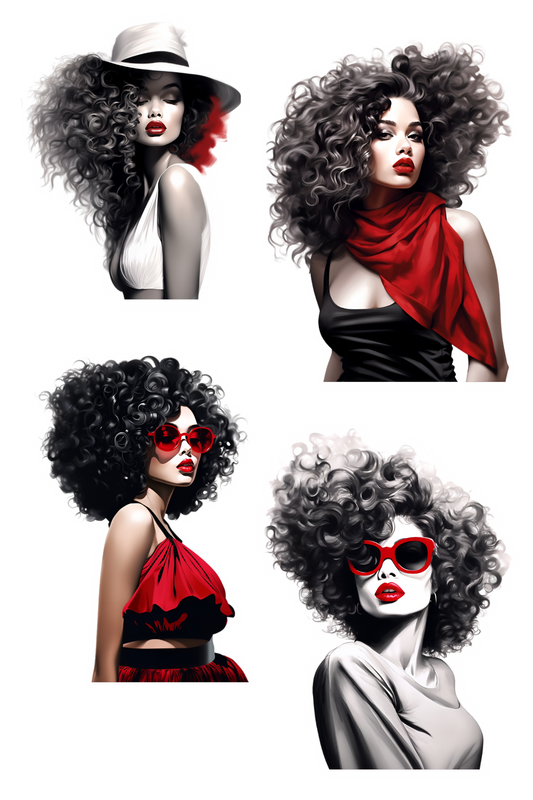 Black & White Fashion Munecas