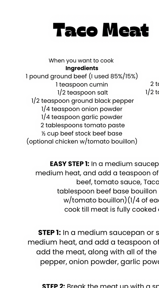 Taco meat & Rice Recipe